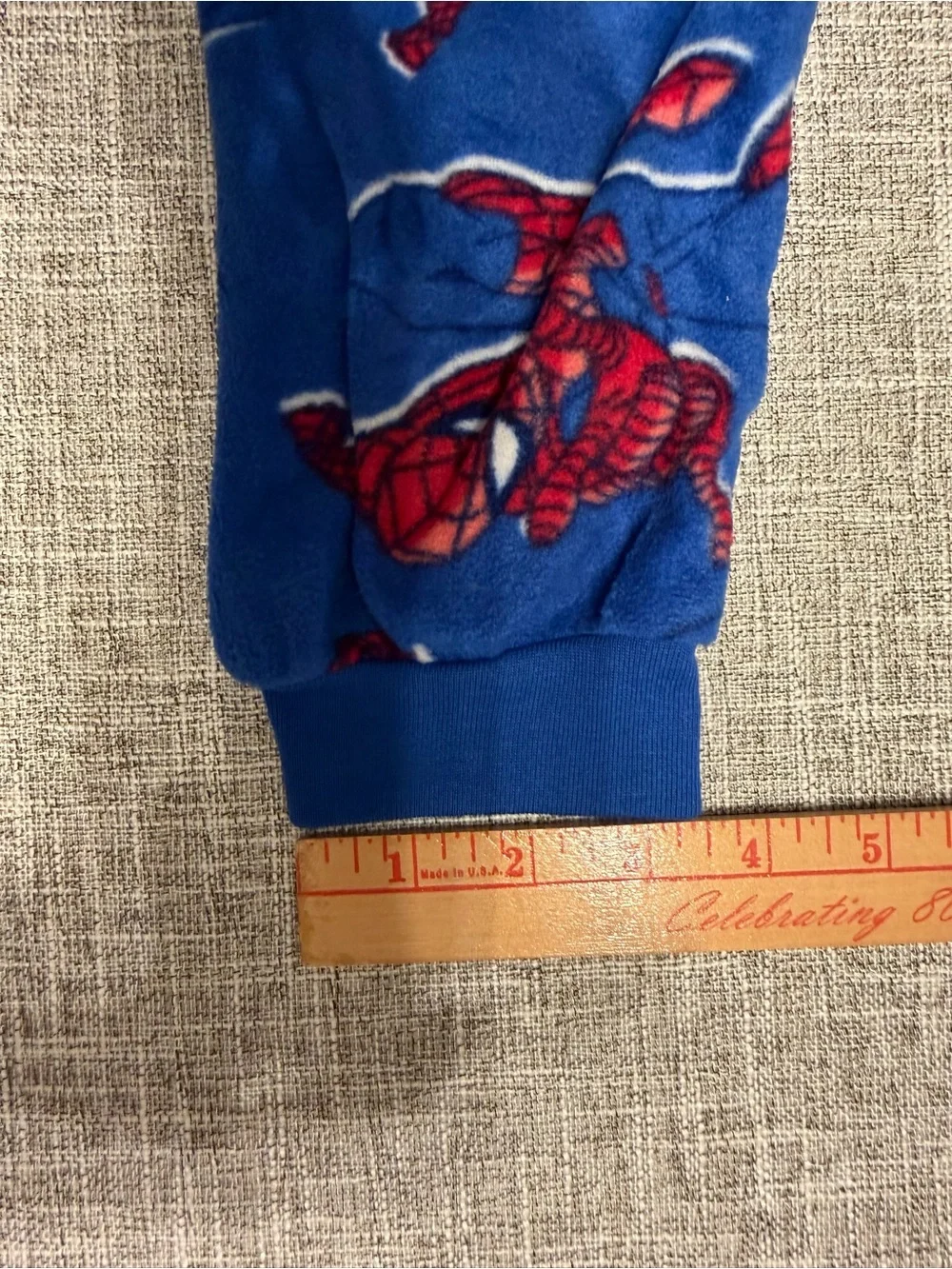 Marvel Spider-Man 3 Piece Fleece Pajama Set with Grip Socks Boys Medium 8/10 NWT